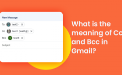 What is the meaning of Cc and Bcc in Gmail？